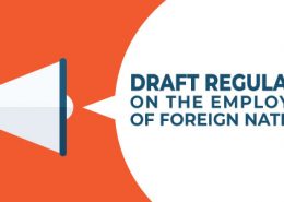 Draft regulations on the employment of foreign nationals