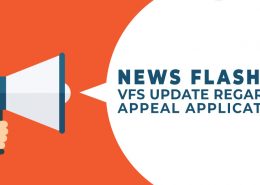 VFS update regarding appeal applications