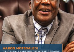 Aaron Motsoaledi - the newsly appointed Minister of Home Affairs